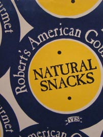 A label from one of the many healthy grocery items the co-op purchases.